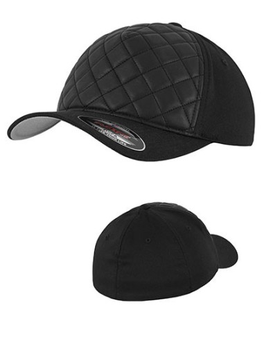 F-6277Q-Diamond Quilted Flexfit Cap
